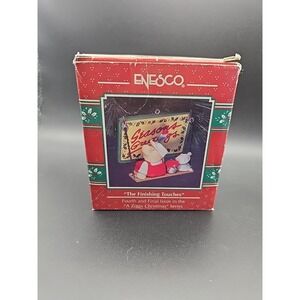ENESCO CHRISTMAS ORNAMENT: ZIGGY: THE FINISHING TOUCHES ZIGGY PAINTING SIGN